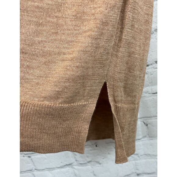 ANN TAYLOR merino wool blend beige ivory V-neck sweater pullover size S - Picture 4 of 6